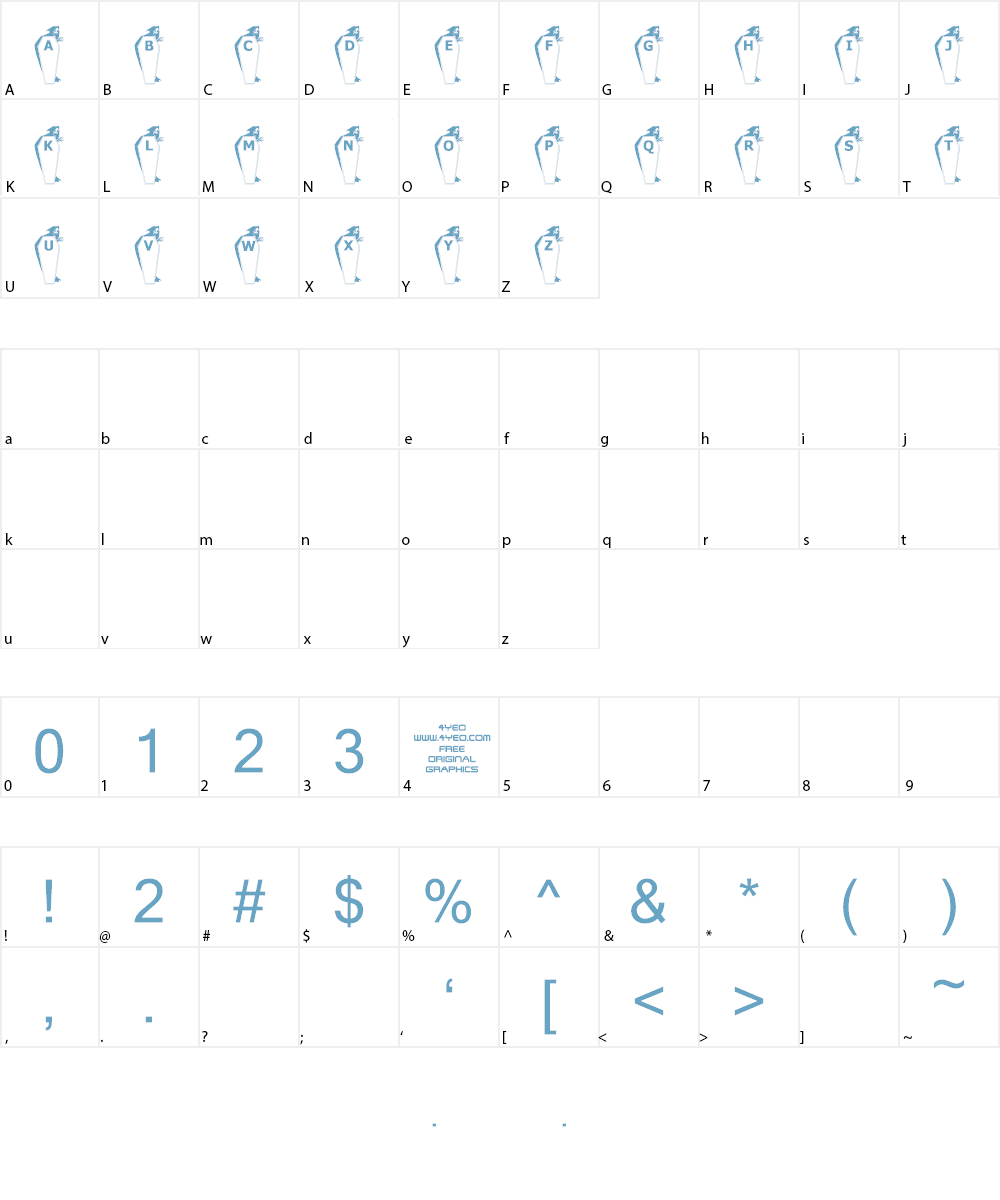 4YEOhalloween Font Character