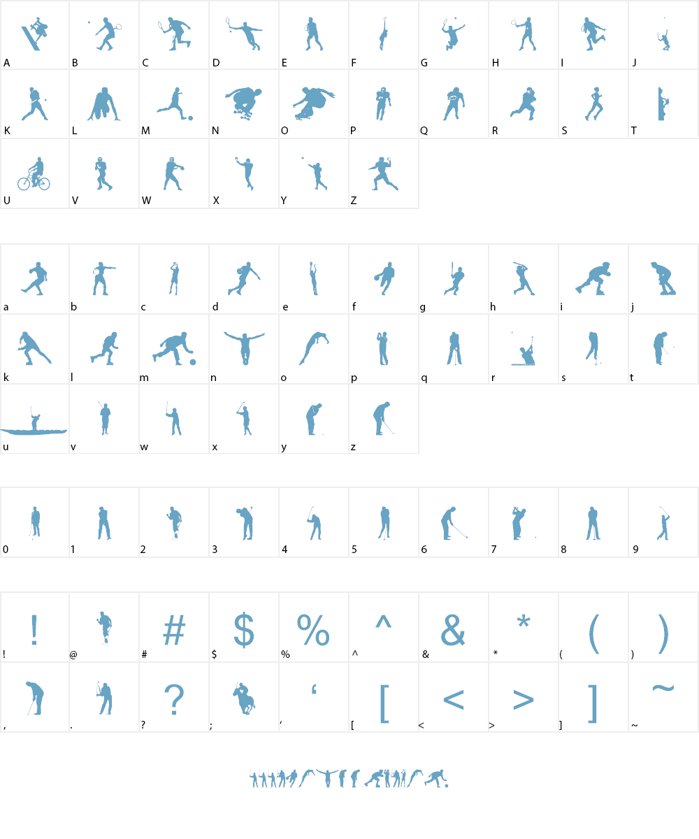 4YEOSPORT Font Character