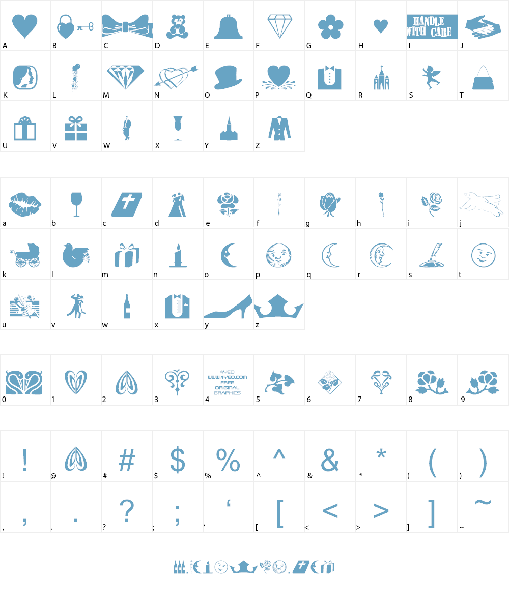 4YEOVAL Font Character