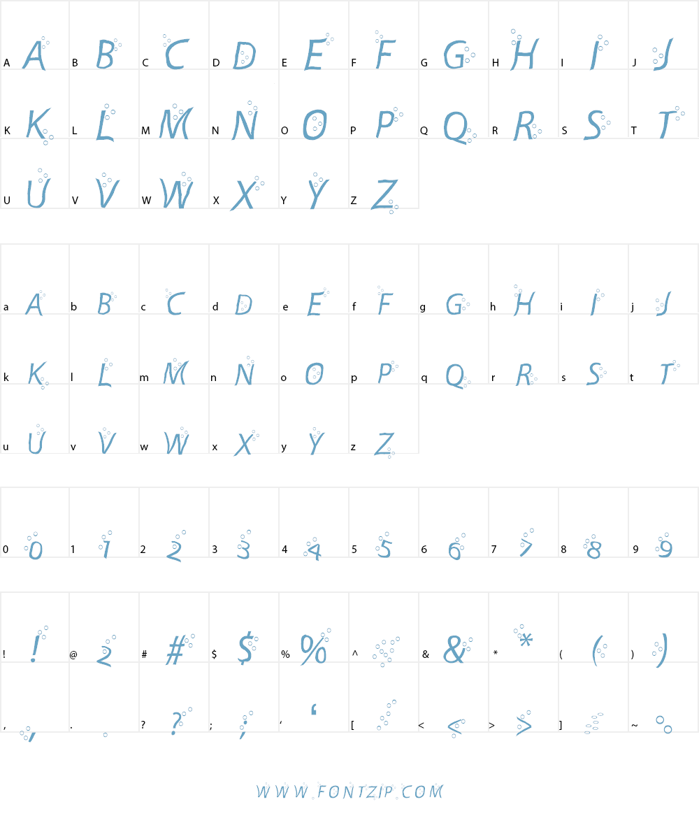 Fart Bubble Font Character