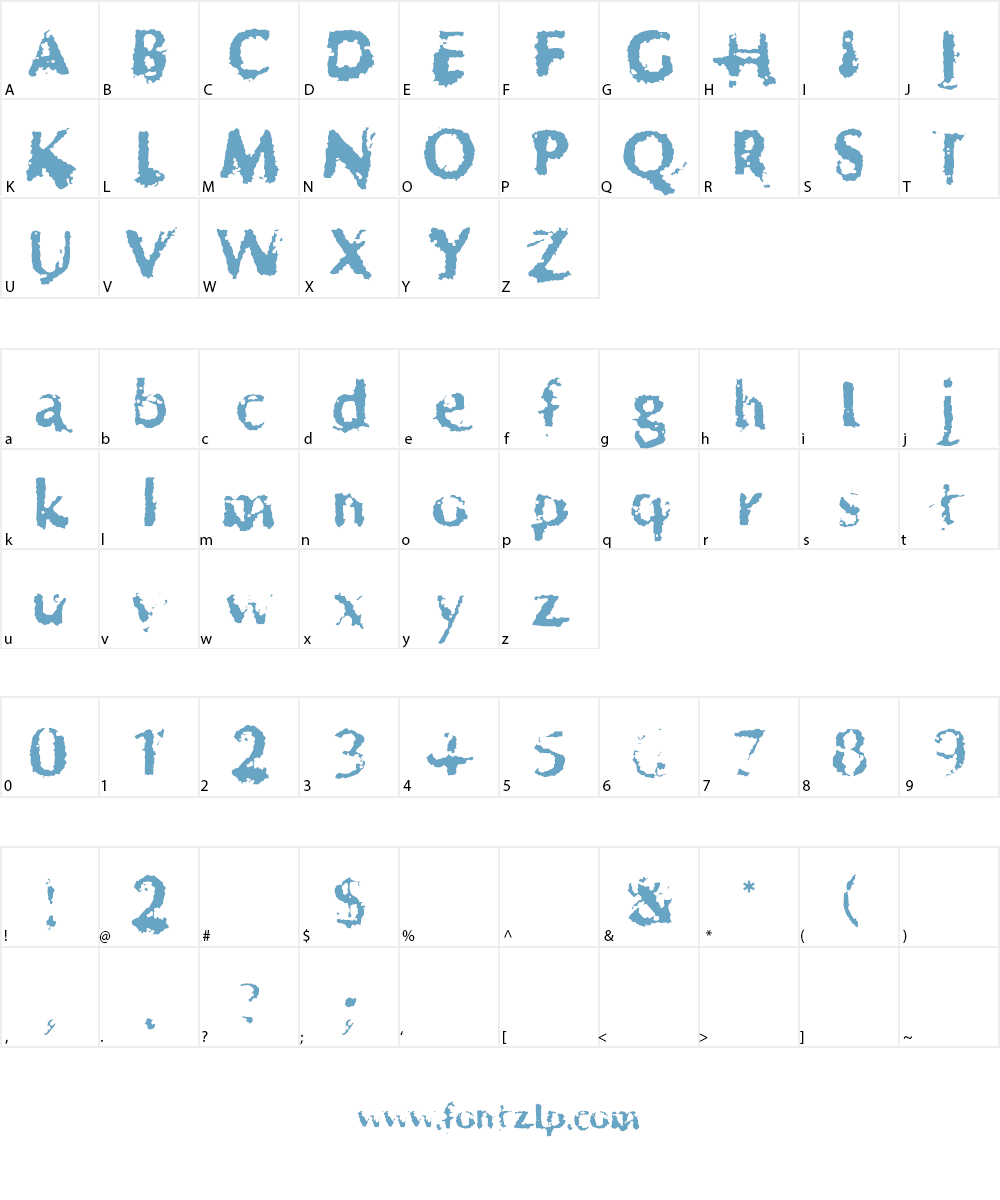 Horrendous Font Character