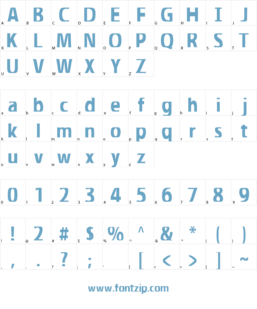 Illumination Font Character