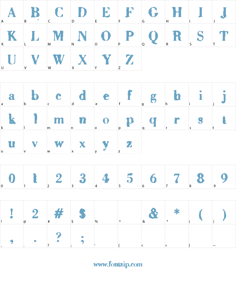 Sixty Font Character