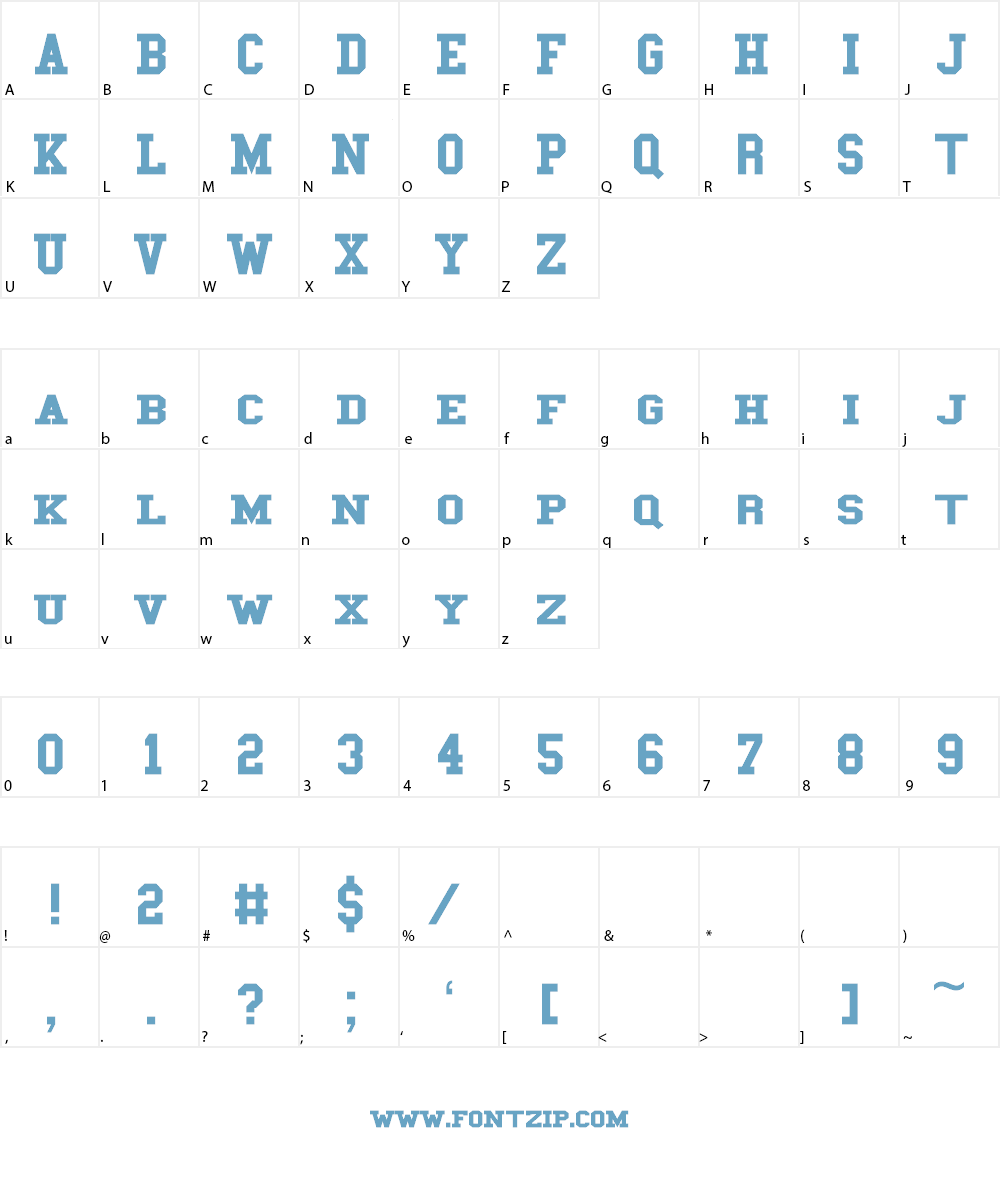 SPORT SPIRIT AF Font Character