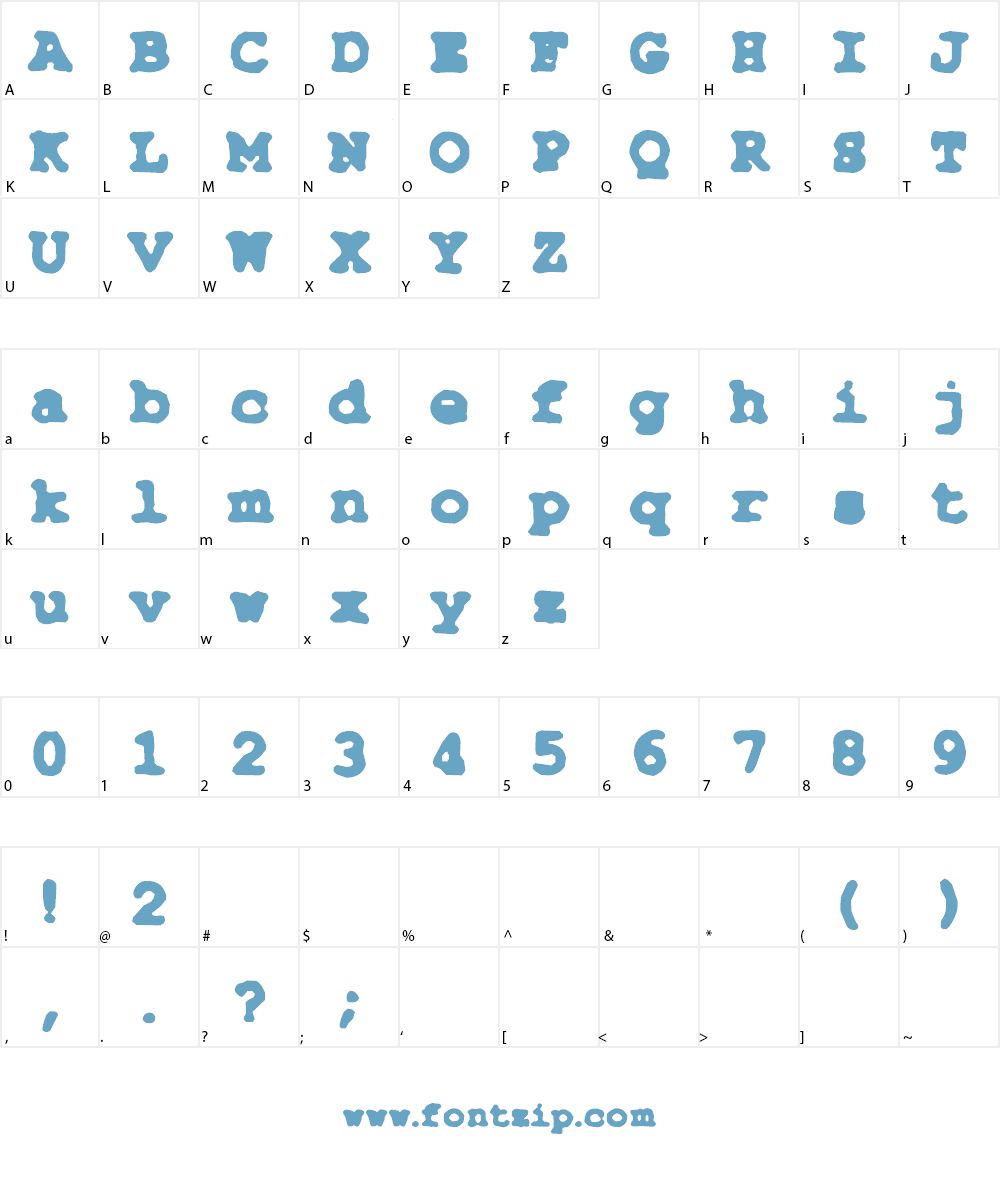 Type-Simple Font Character