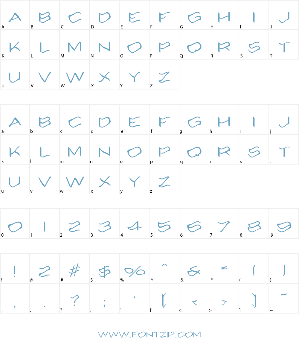 Alcohole Font Character