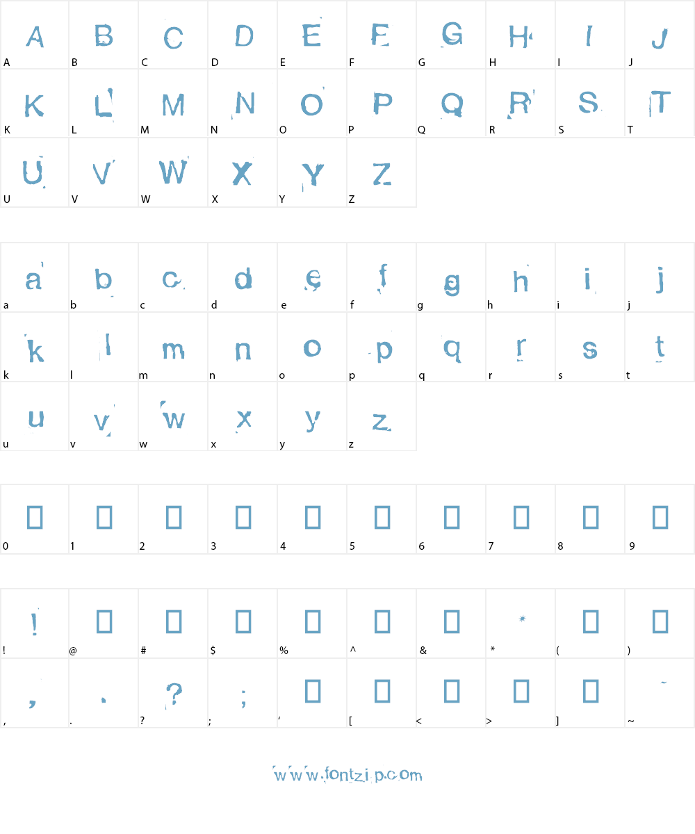 Alexandras Stempelkasten Font Character