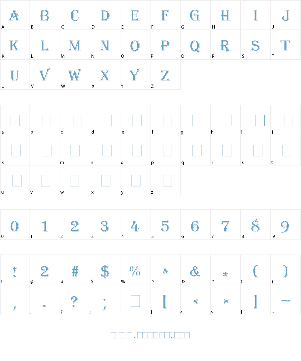 Algeria Font Character