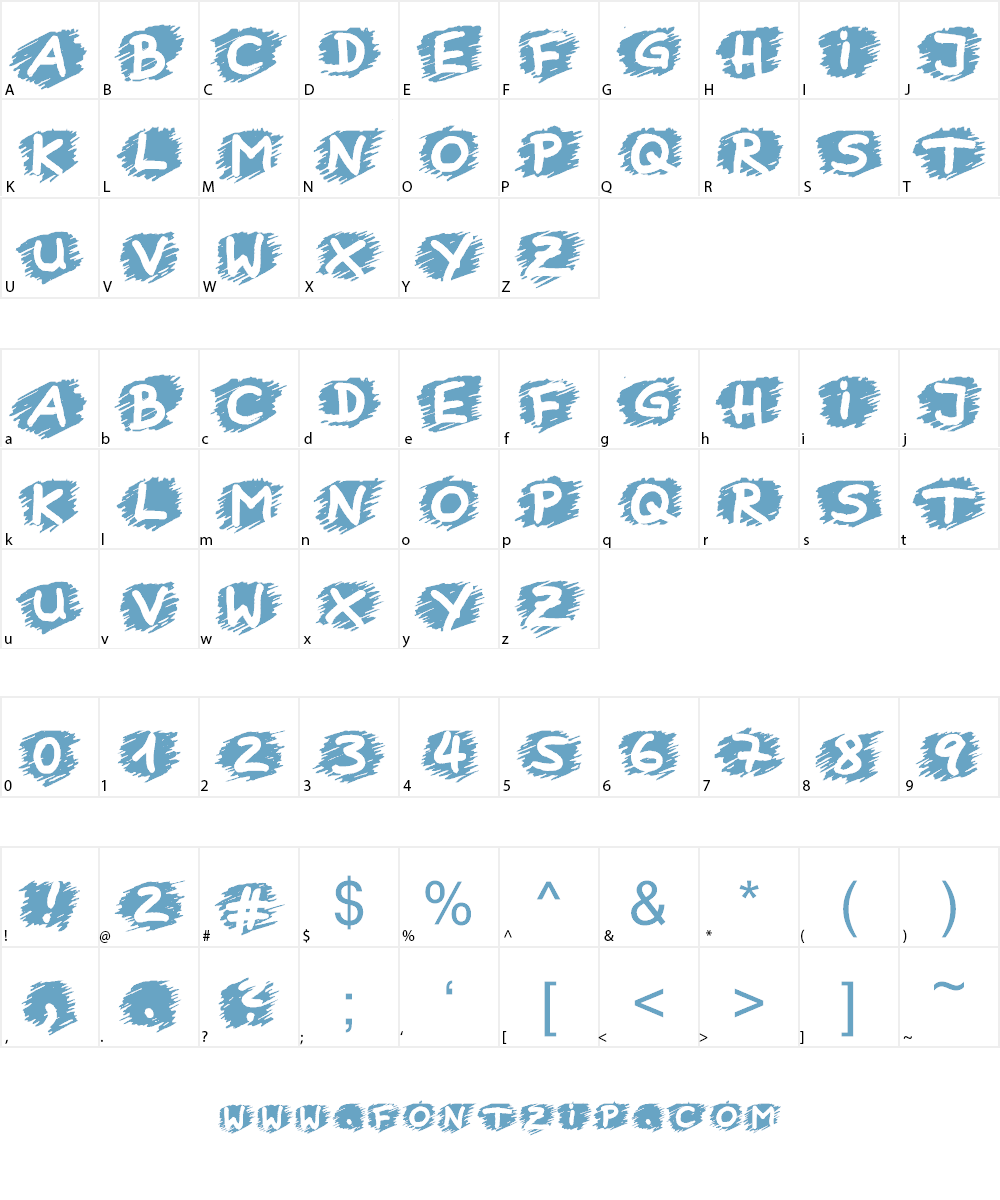 Boring Lesson Font Character