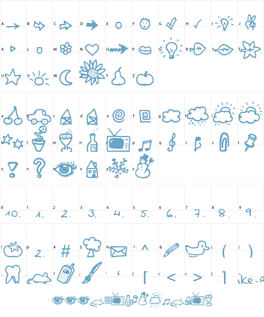 BulletMix Font Character