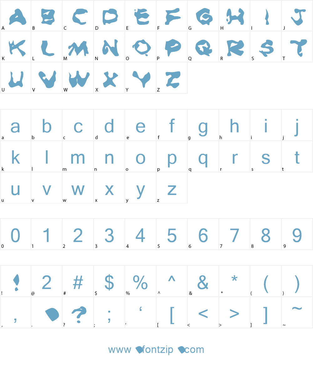 Burning Rubber Font Character