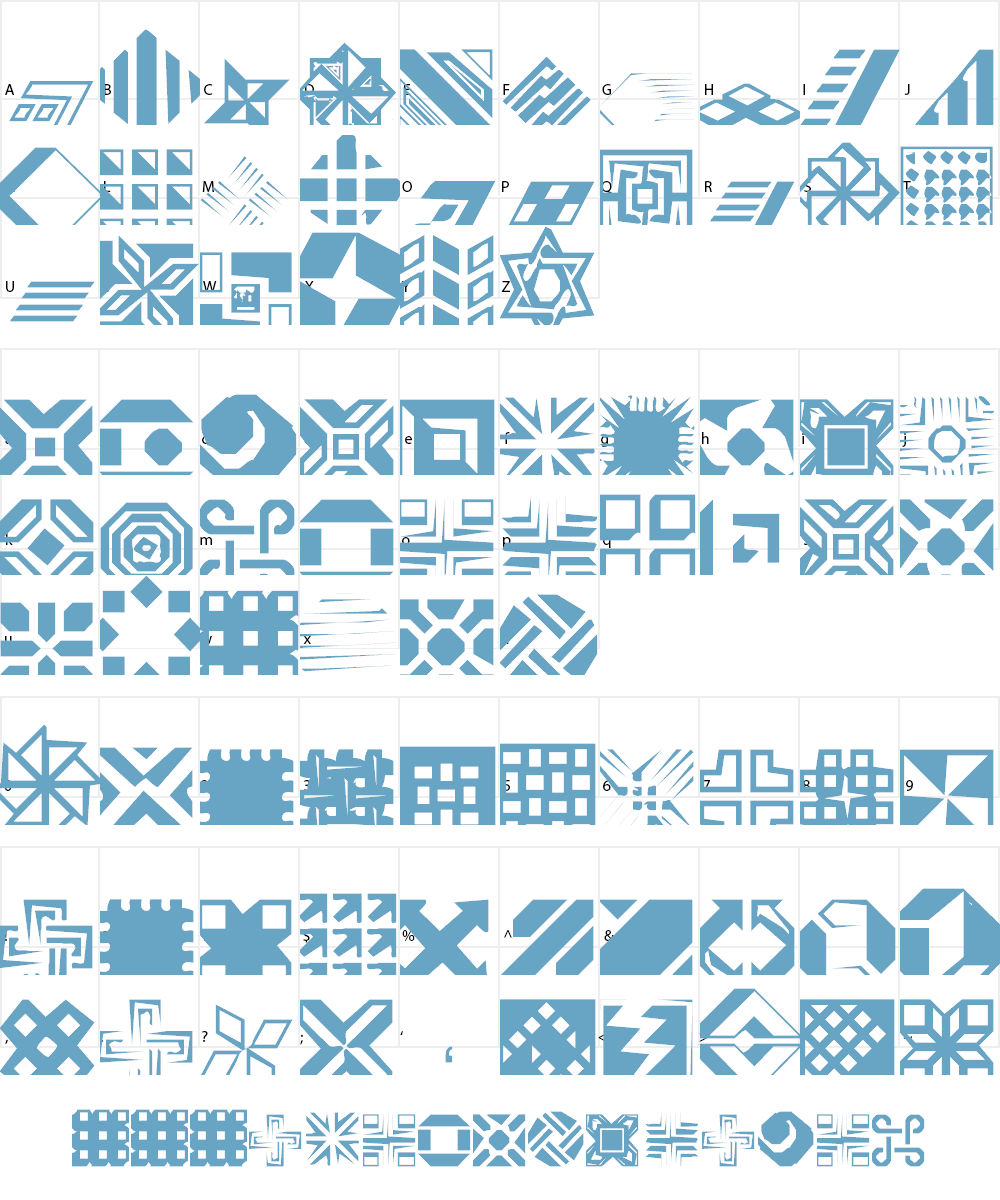CarrDingbats1 Font Character