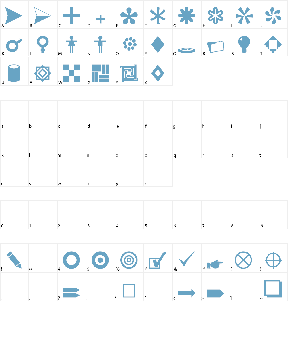 CarrDingbats2 Font Character