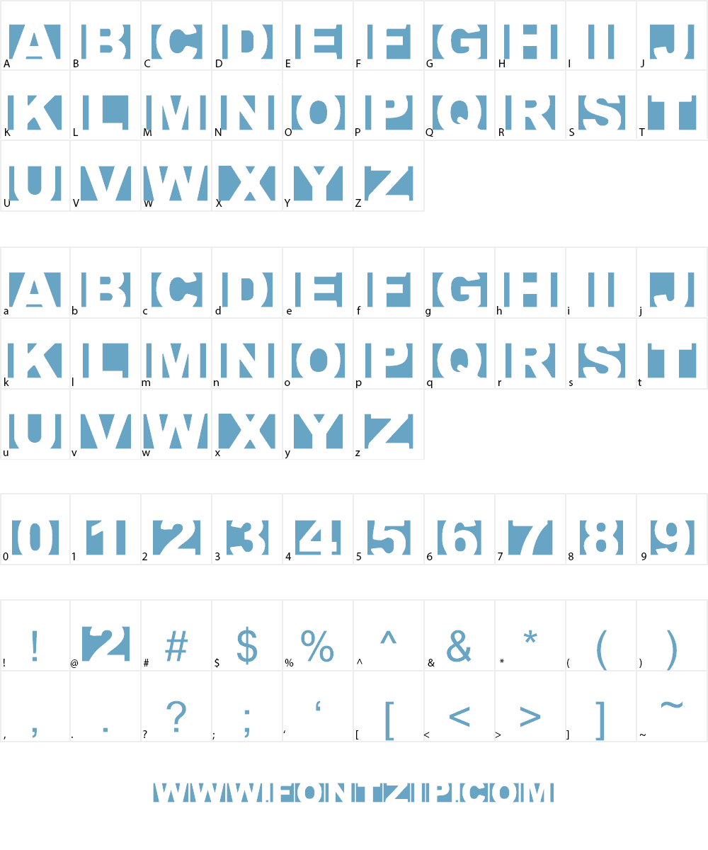 Crimescene Afterimage Font Character