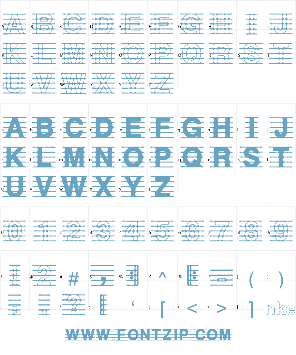 distracted musician Font Character