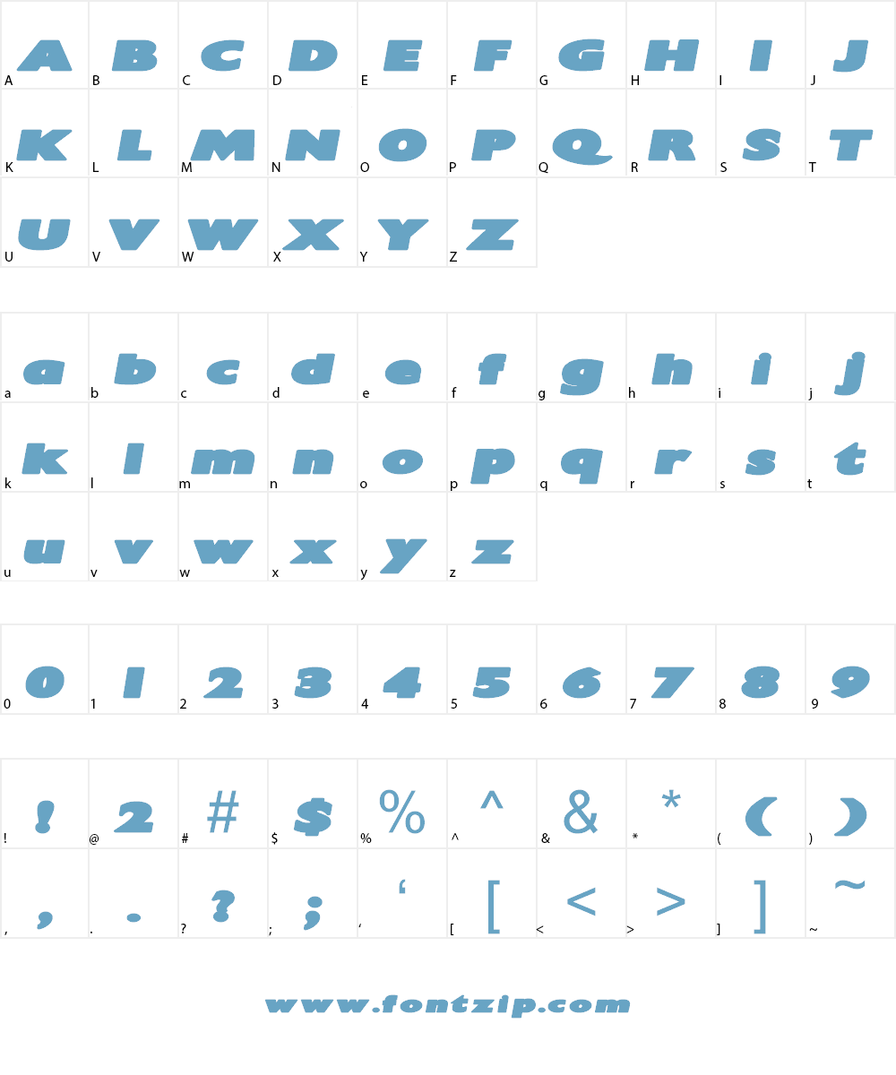 Irtusk Font Character