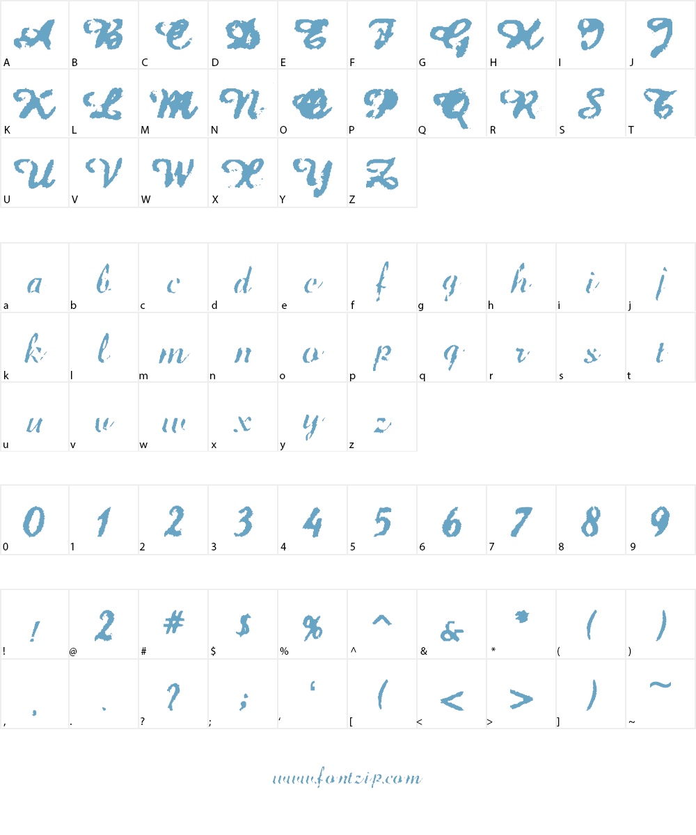 Jet Plane Font Character