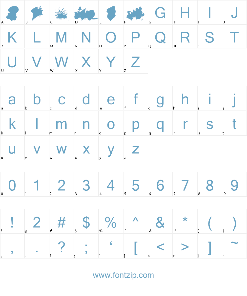 Jobats Font Character