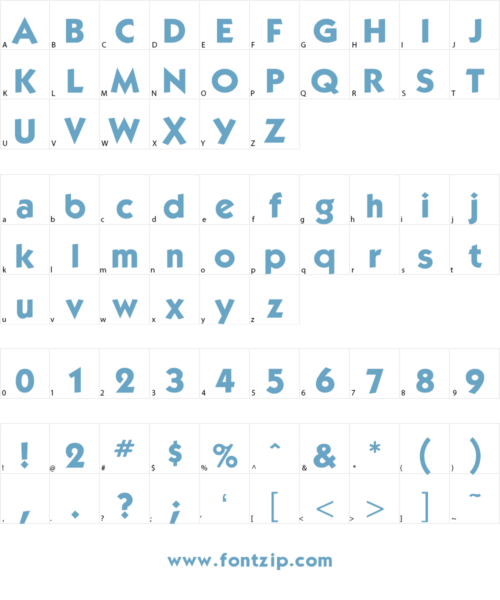 Kabel Font Character