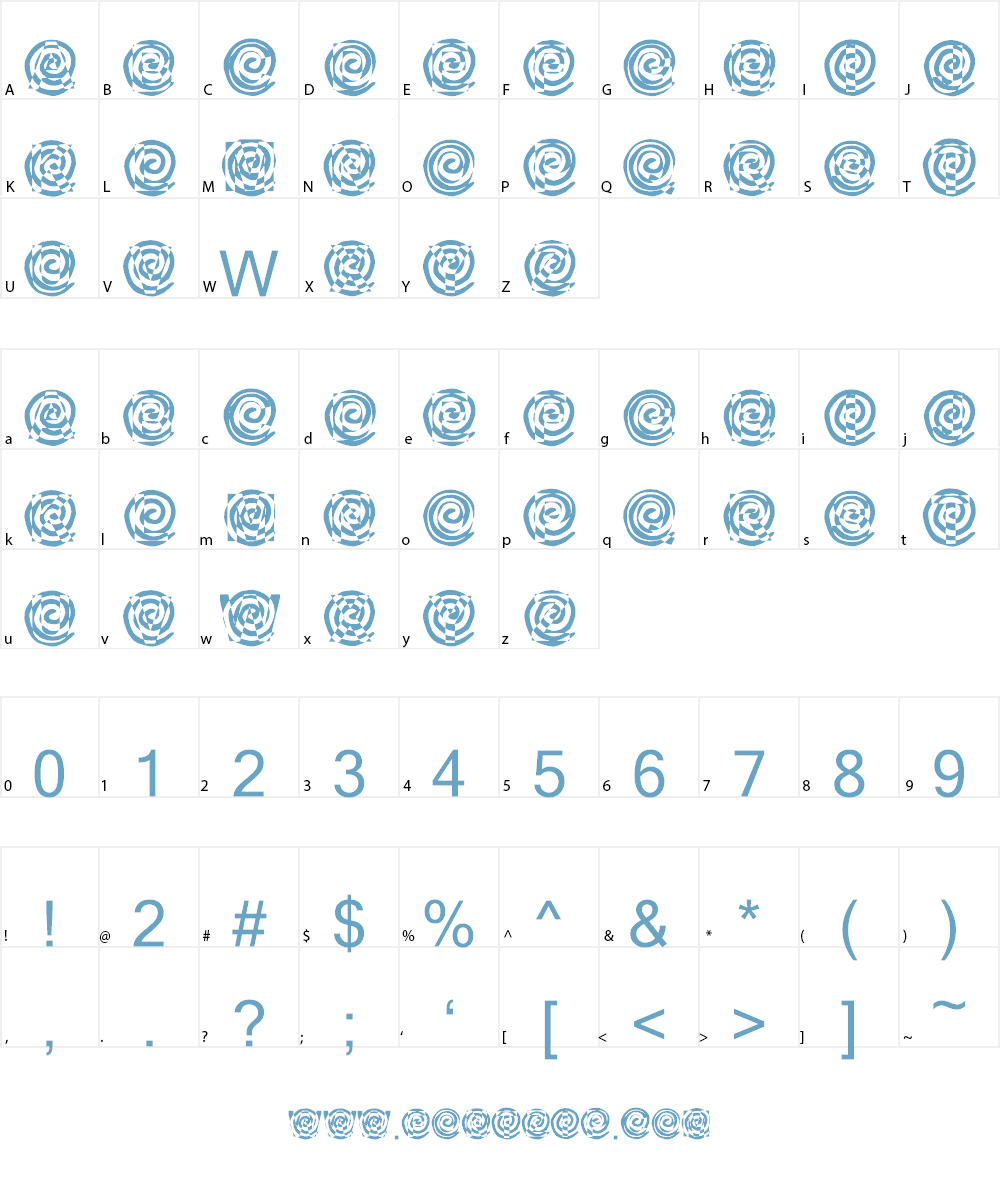 Pivot Font Character