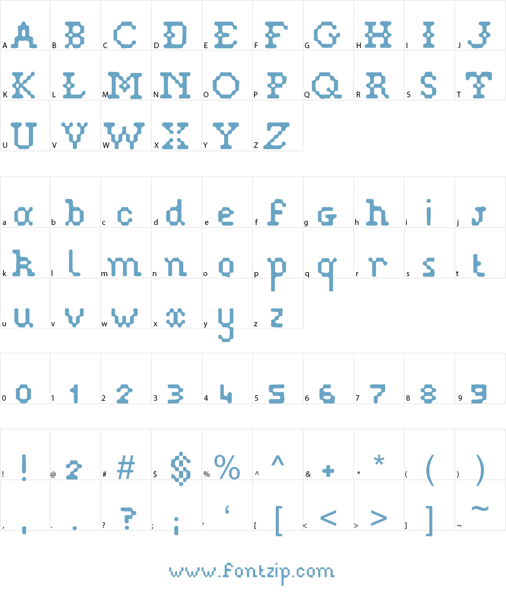 Pixelstitch Font Character