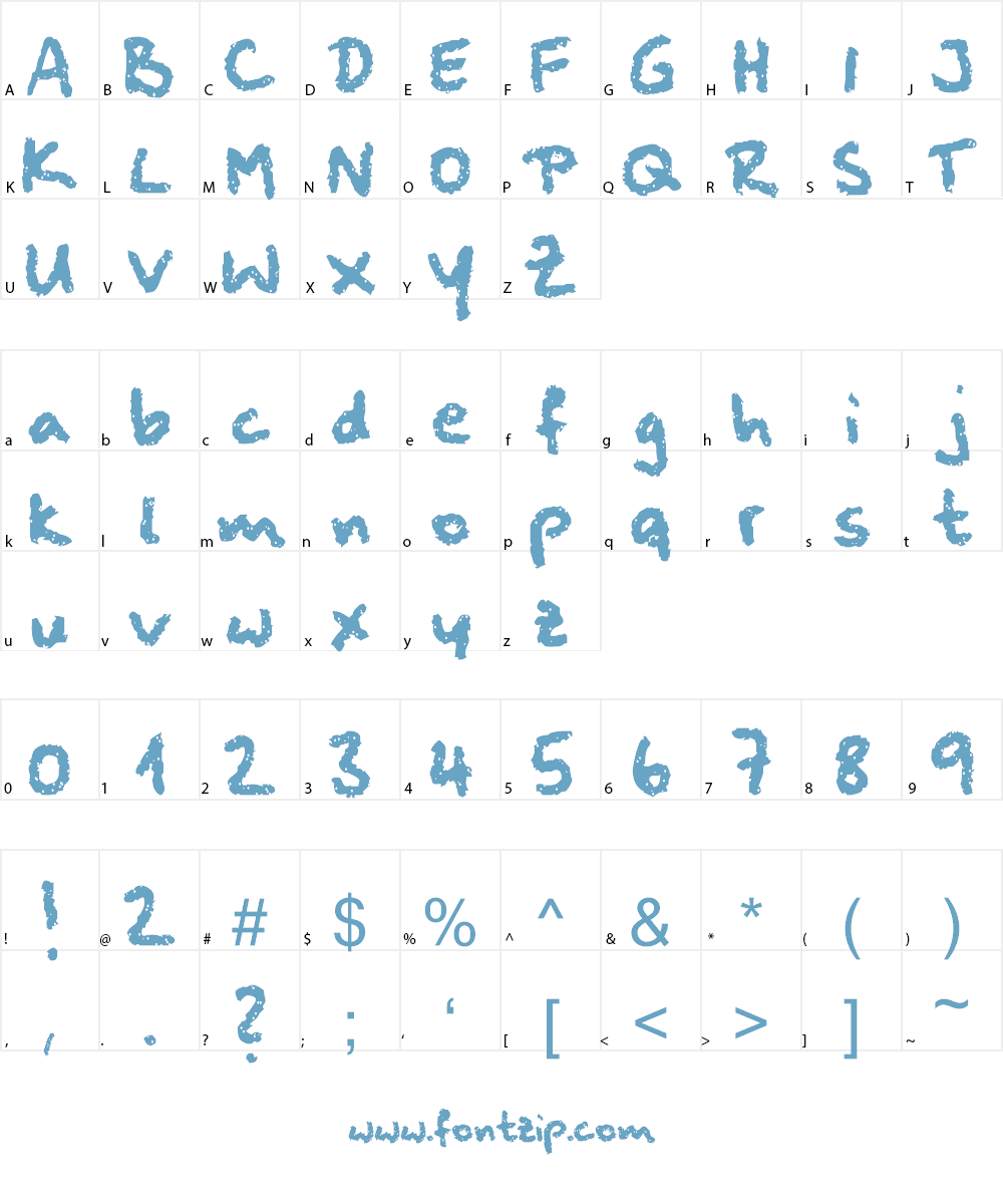 squeaky chalk sound Font Character