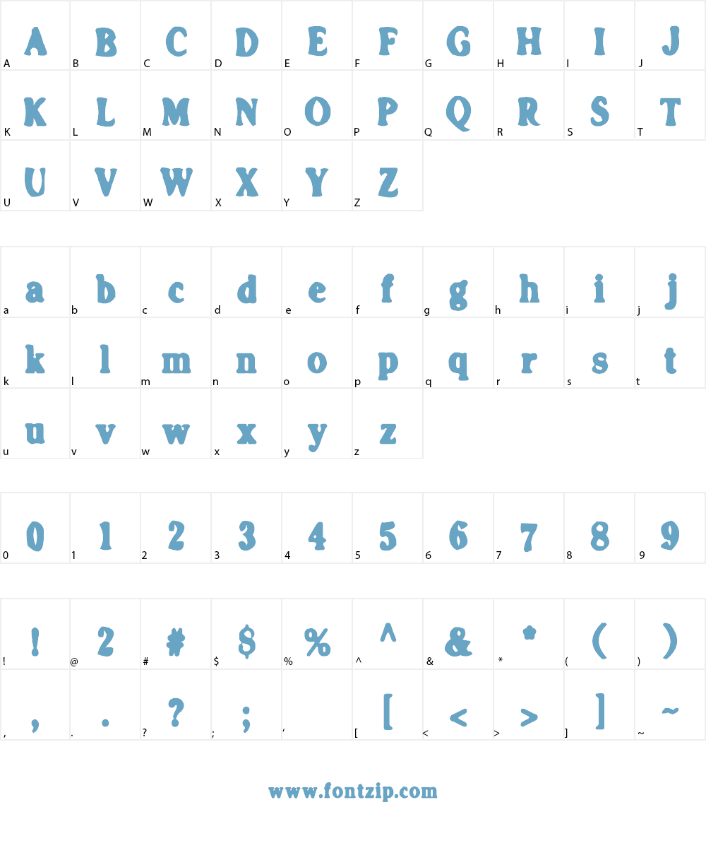 Trust Us Font Character