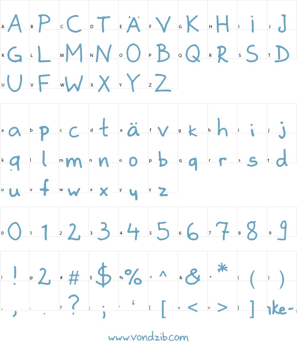 zladdi Font Character