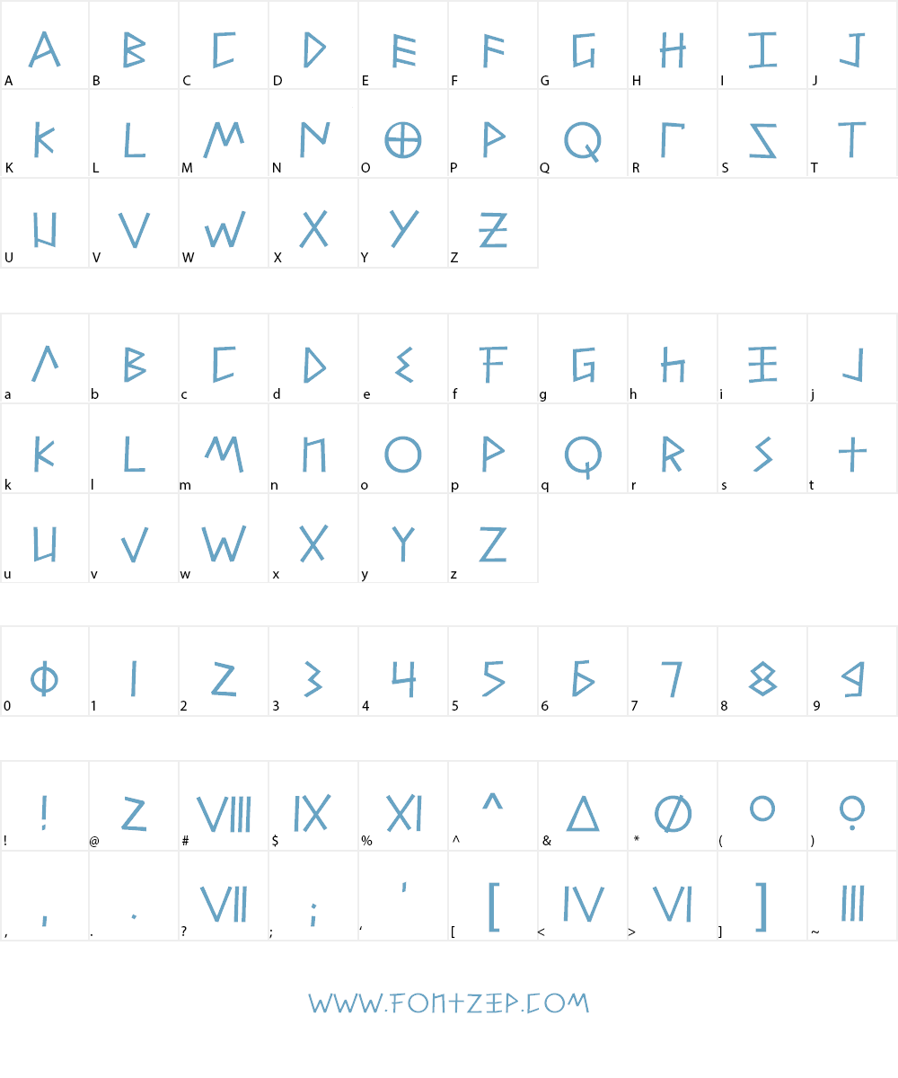 Alfabetix Font Character