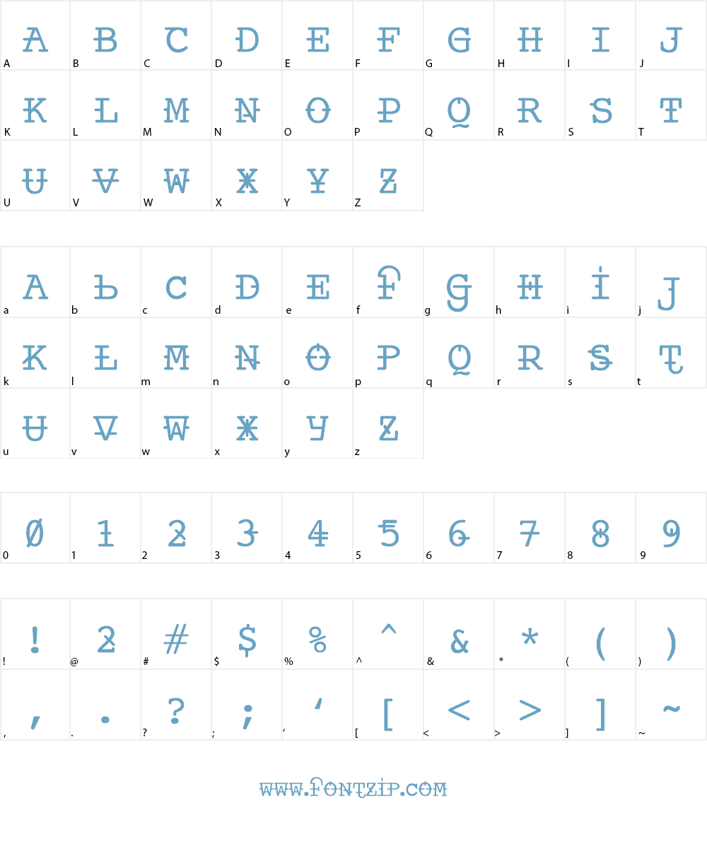 Ankora Font Character
