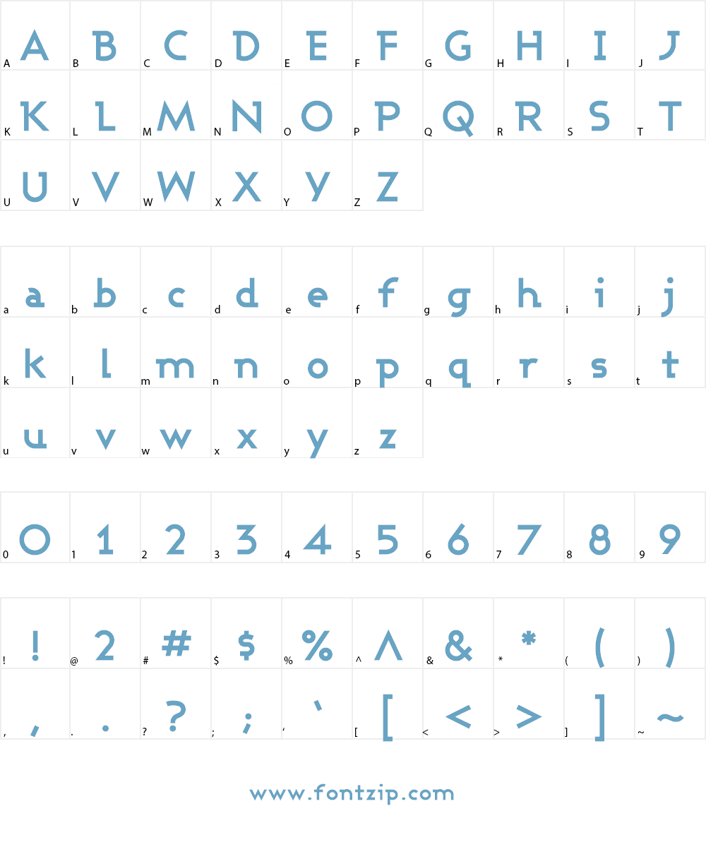 Ashby Font Character