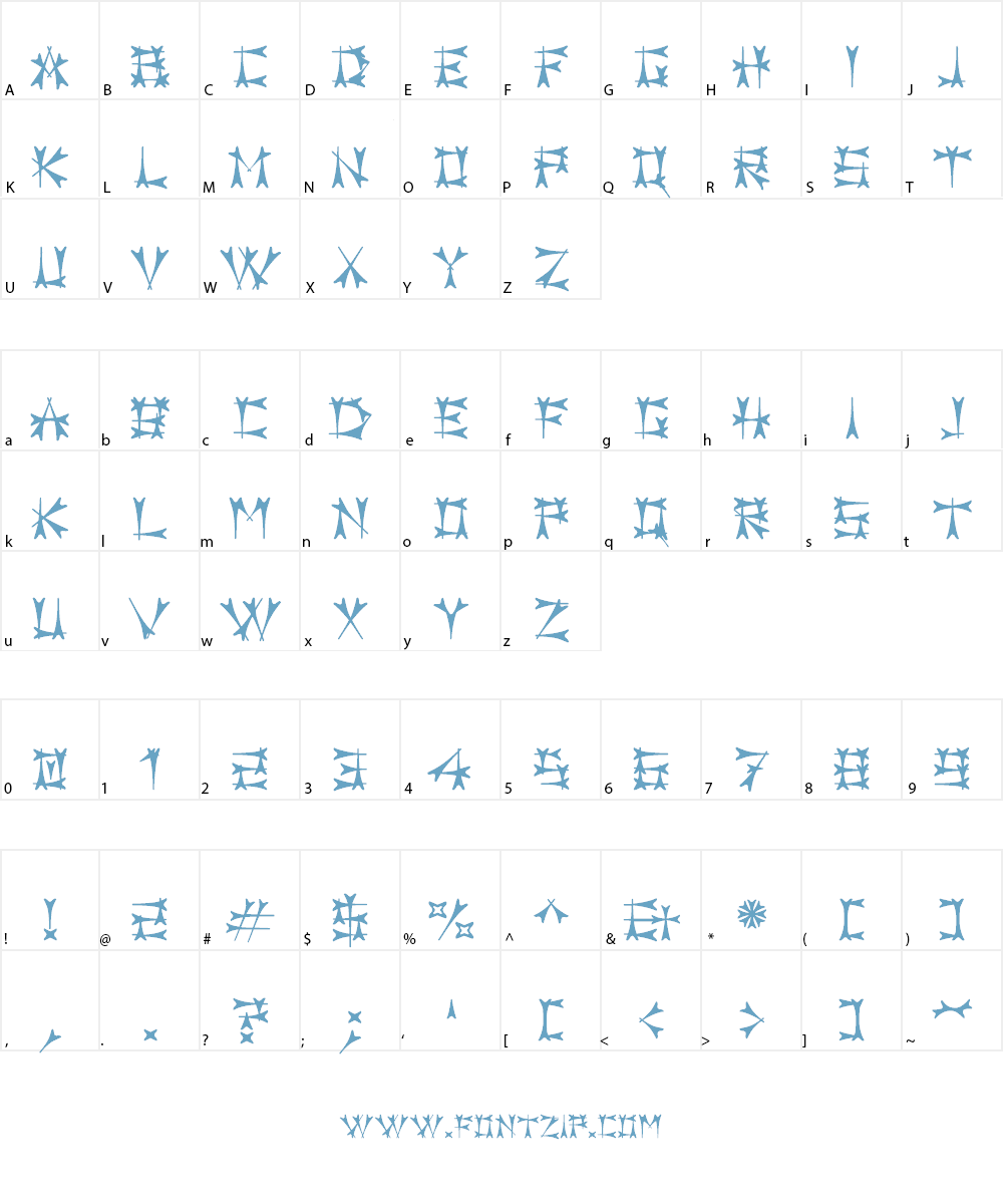 Carbolith Font Character