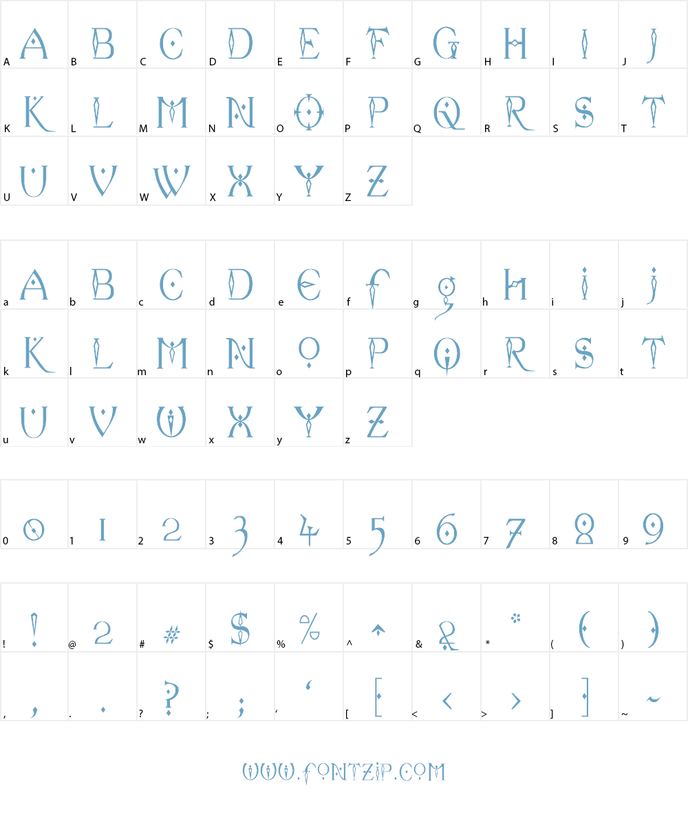 Celexa Font Character