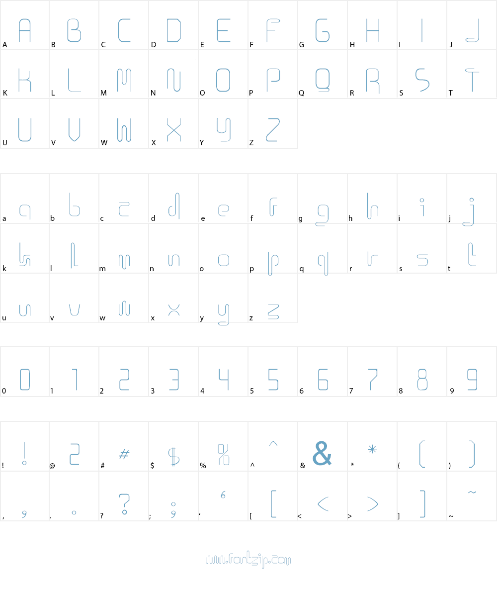 Icklips Font Character