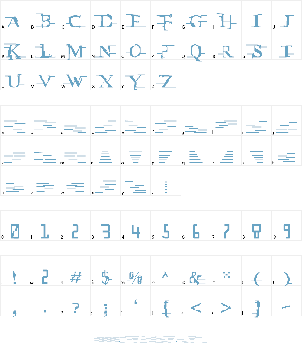 Miltown Font Character