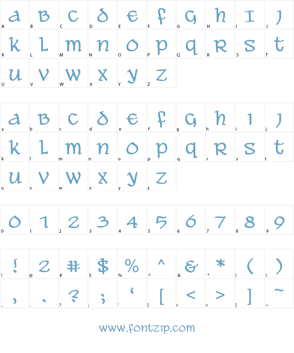 Ale and Wenches BB Font Character