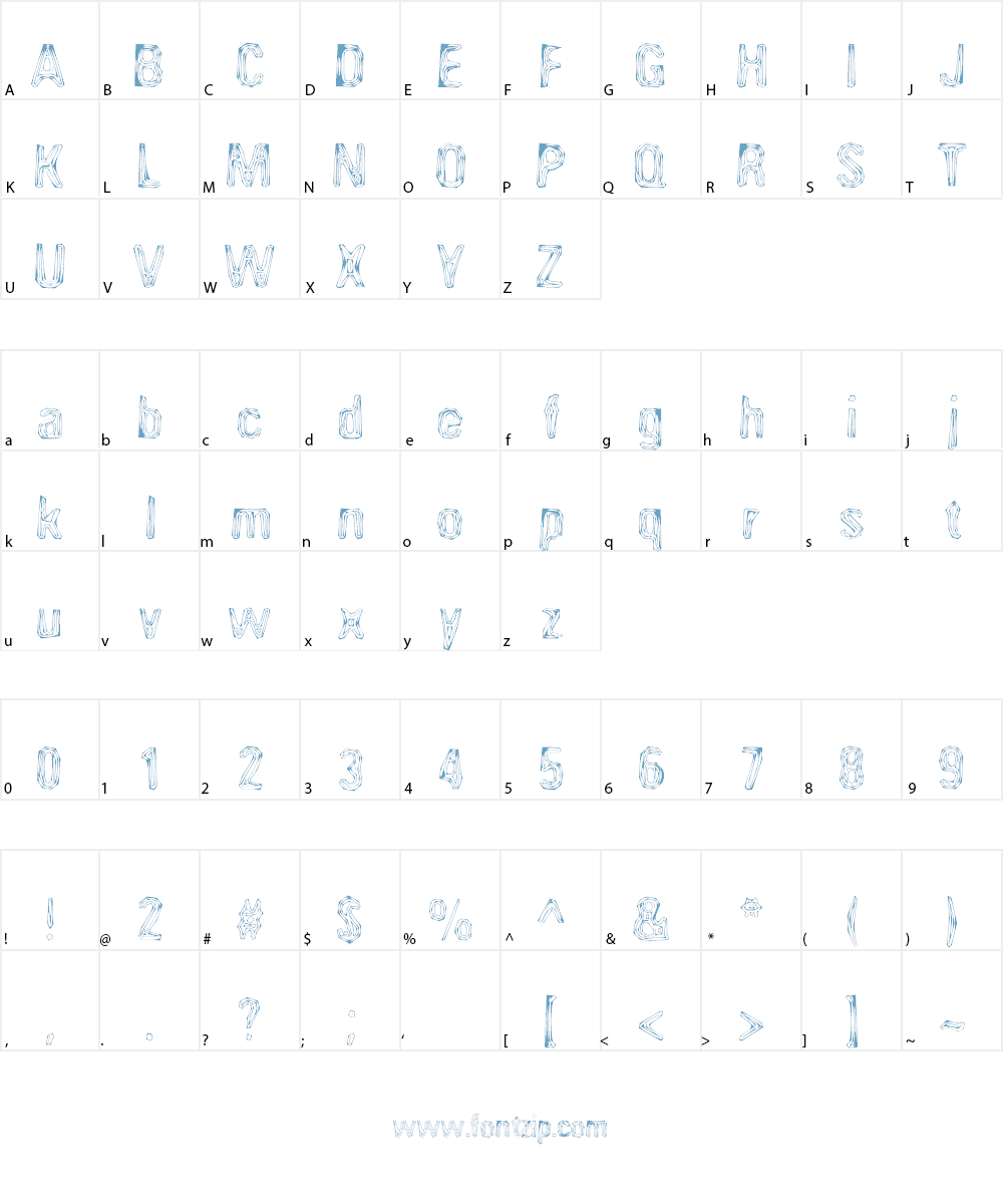 Angioma AOE Font Character