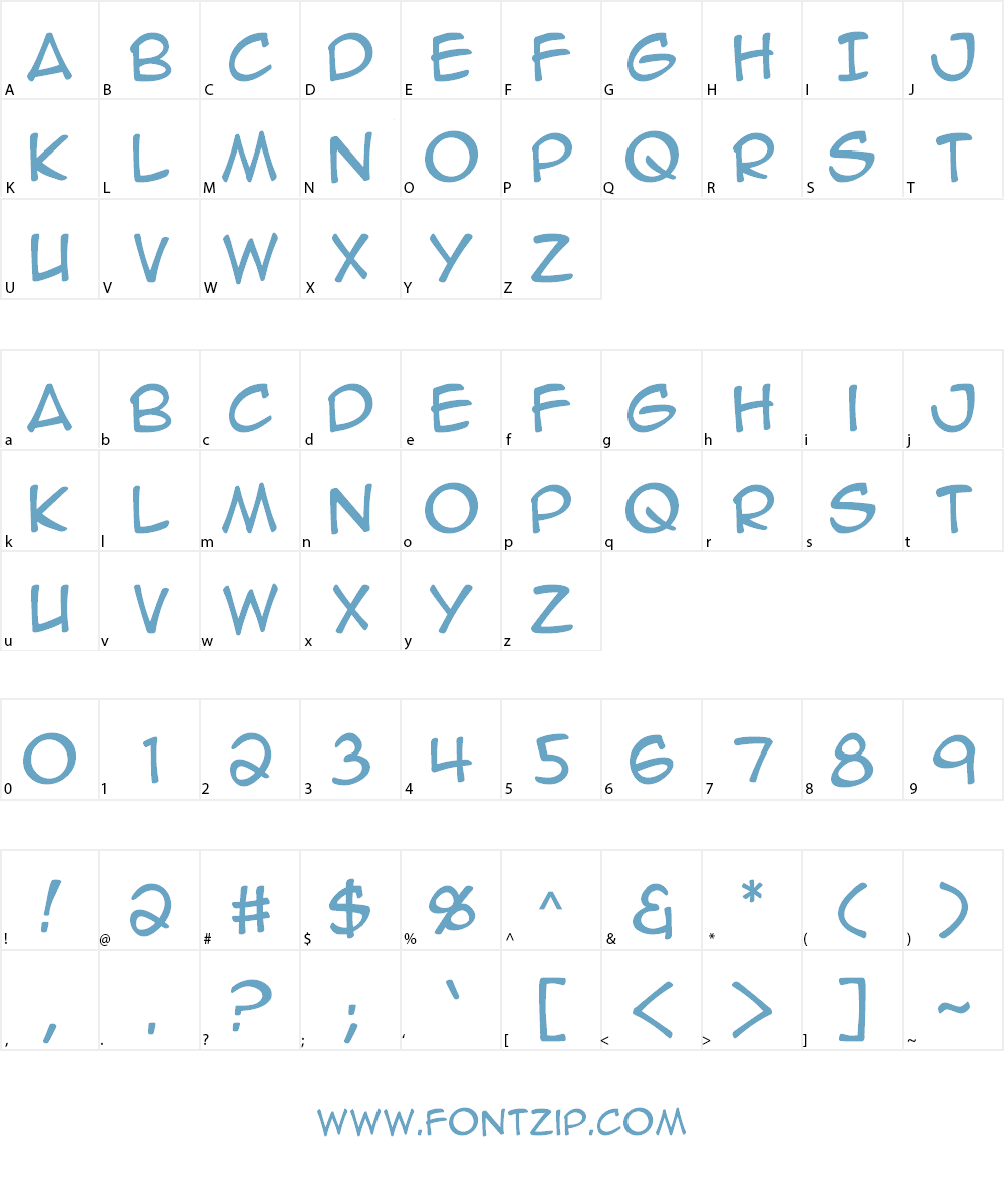 Anime Ace Font Character
