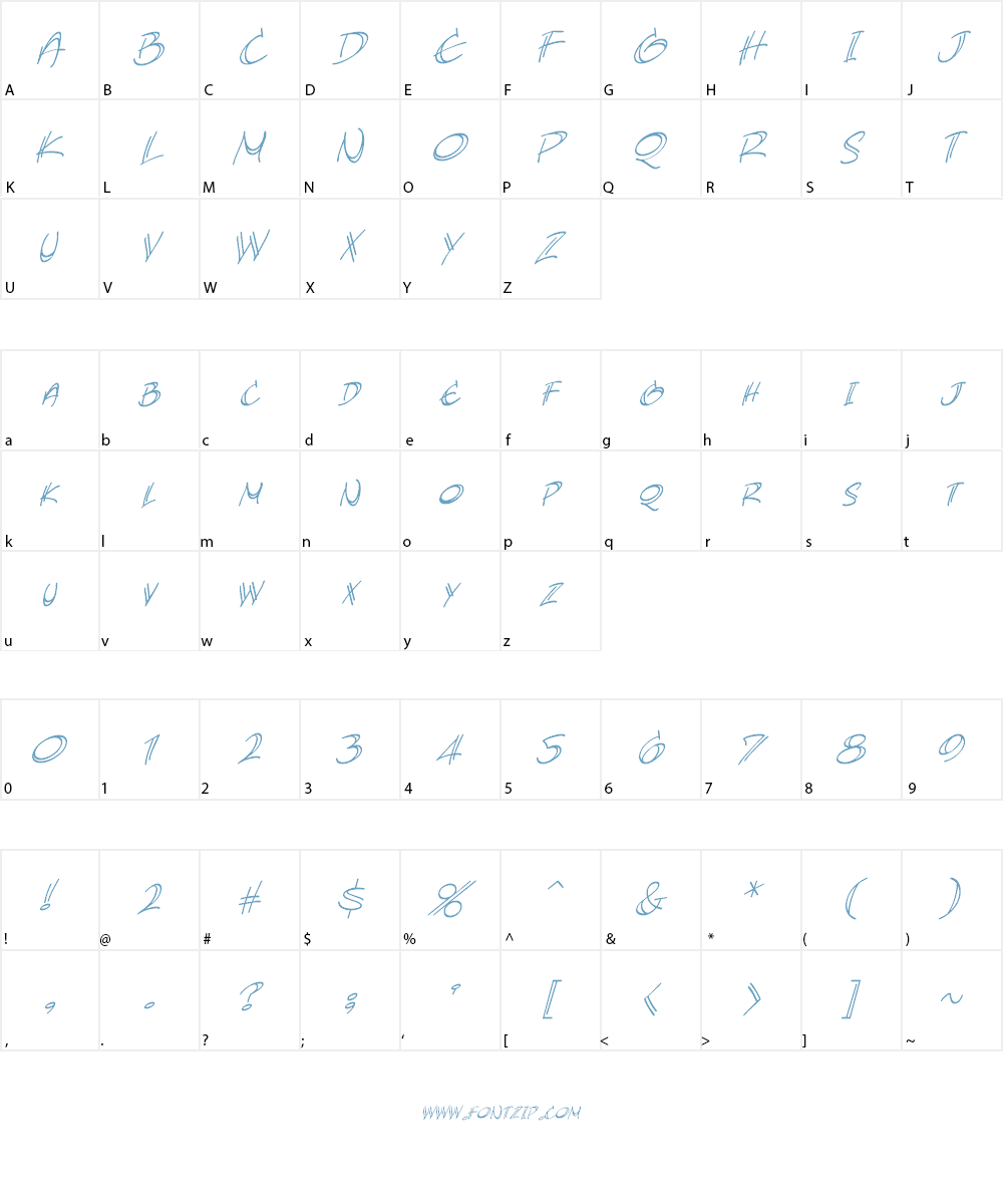AtlandSketches BB Font Character