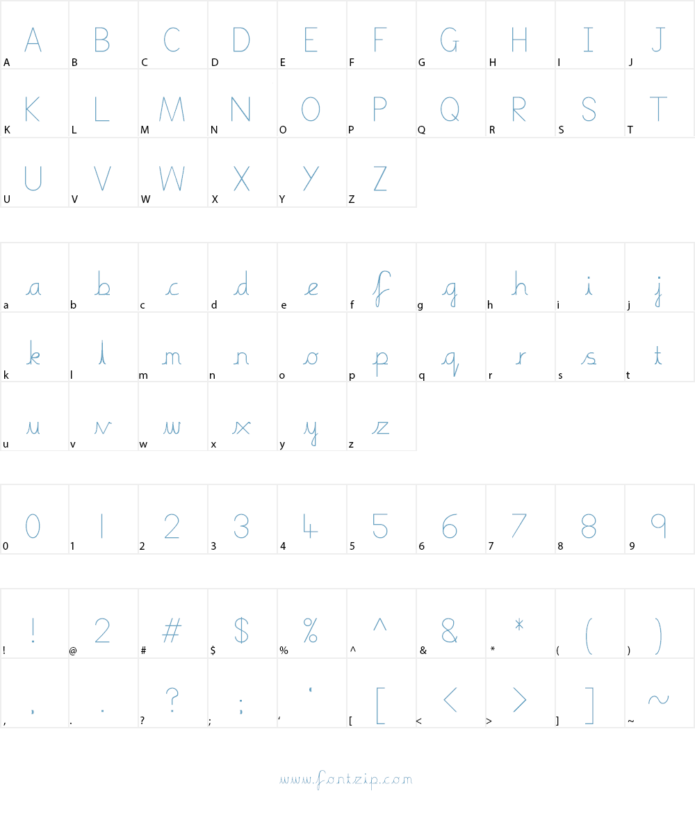 Boring Boring Font Character