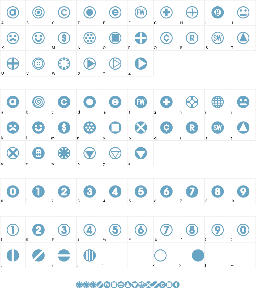 BulletBalls AOE Font Character