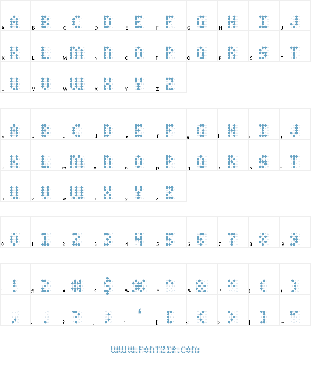 Charaille AOE Font Character