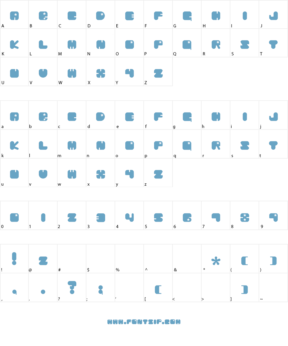 Chibaraki Now Font Character
