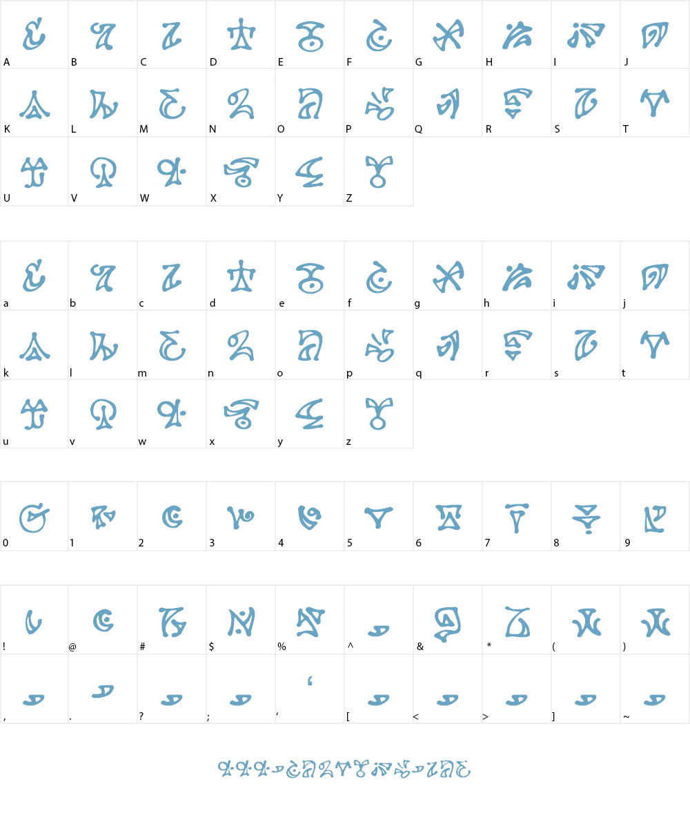 DarkArts BB Font Character