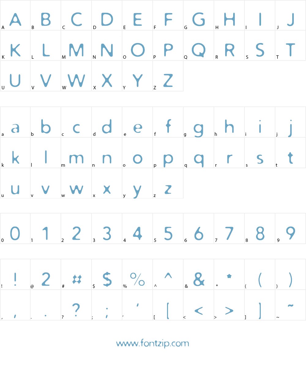 Distro Font Character