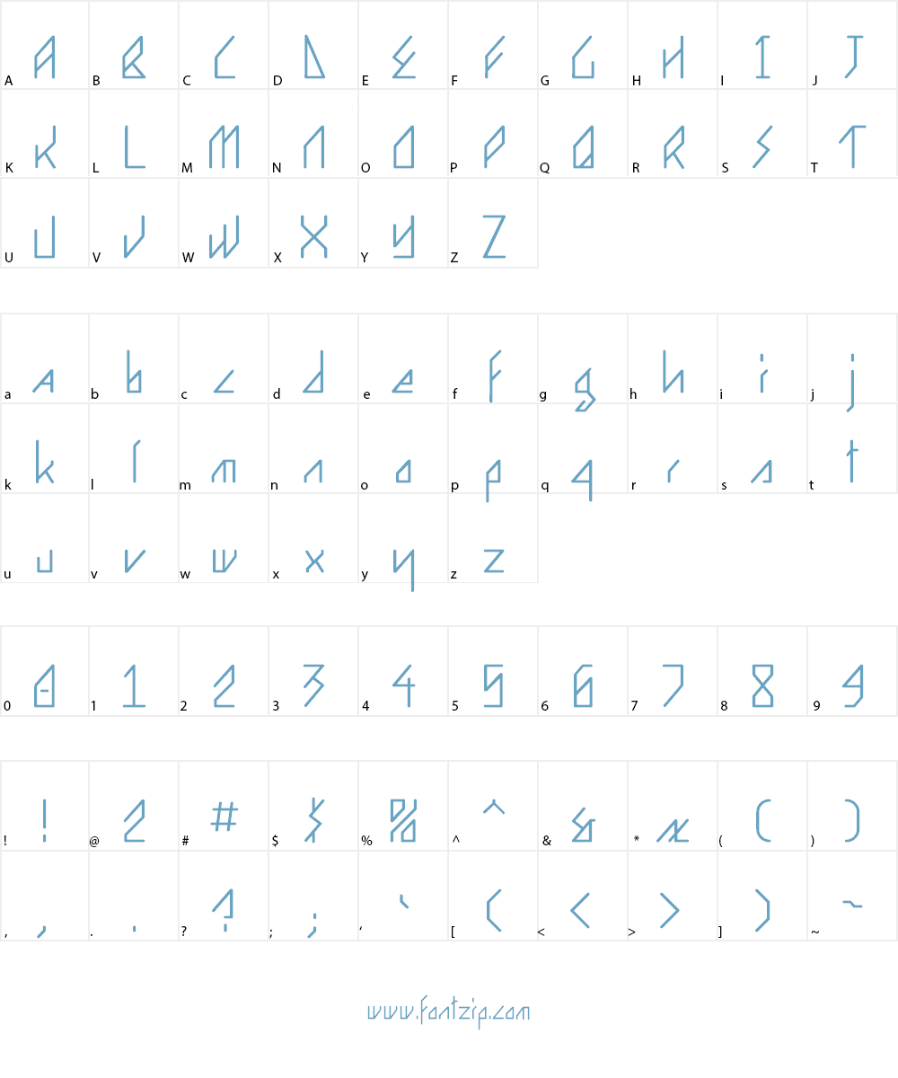 Ergonome Font Character