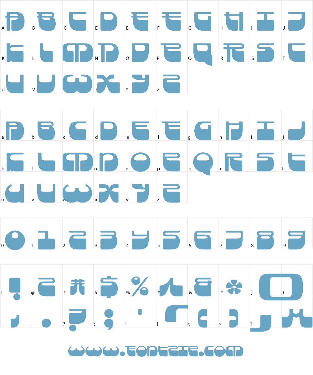 Frigate Font Character