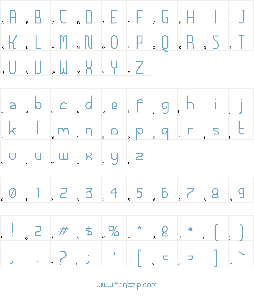 Futurex Font Character