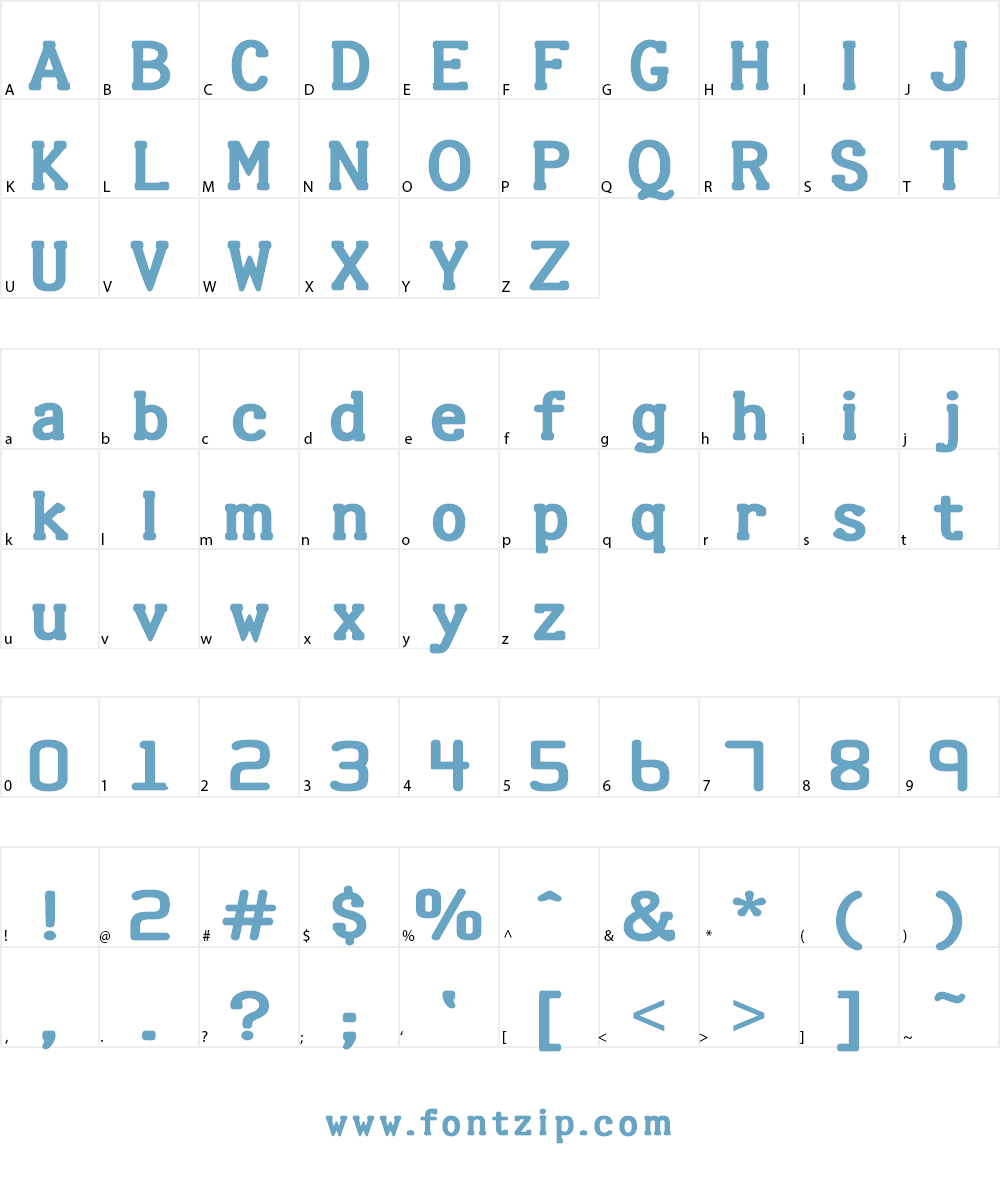 Halter Font Character