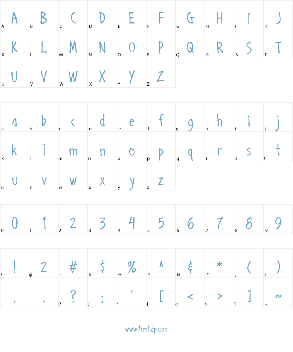 Handage AOE Font Character